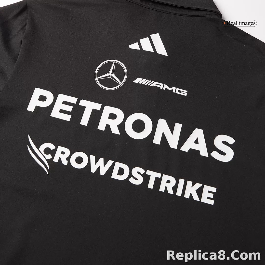Mercedes AMG Petronas F1 Racing Team Black T-Shirt 2025 - detail