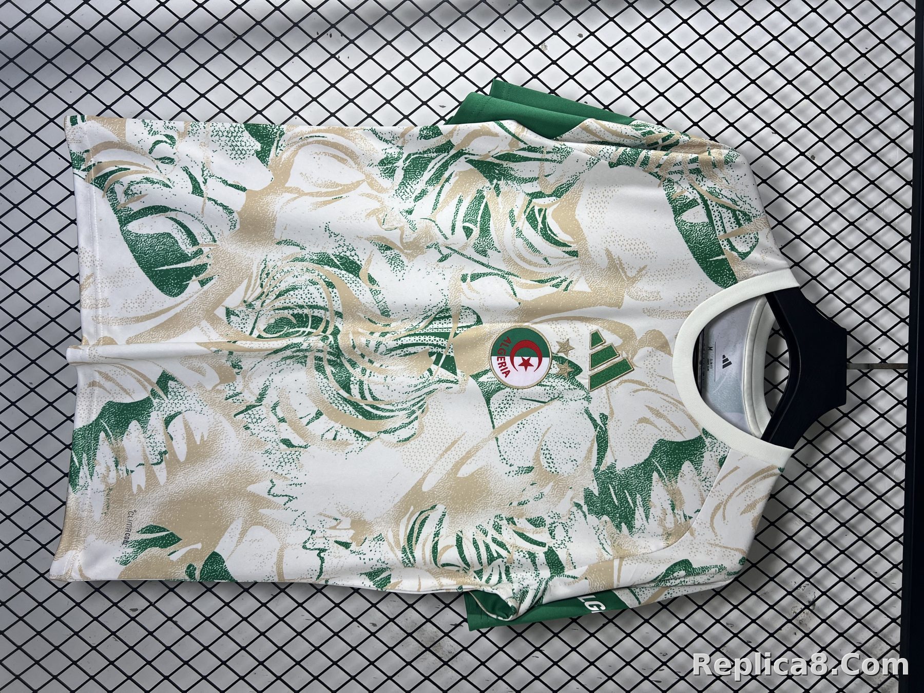 Green White Algeria Training Jersey - detail