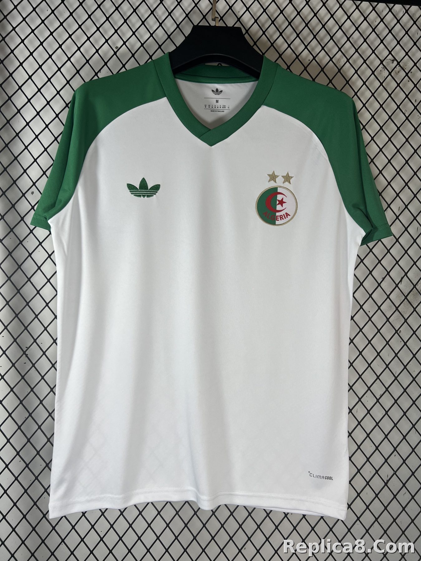 White Green Algeria Training Jersey