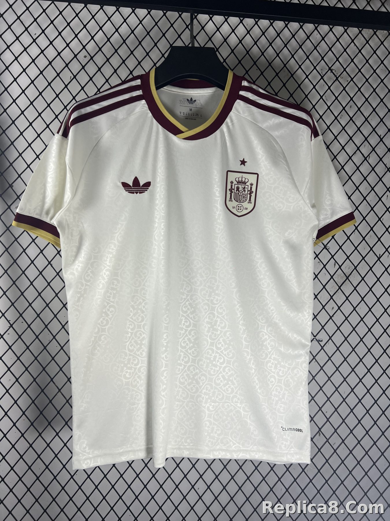 White Spain Away Jersey - detail