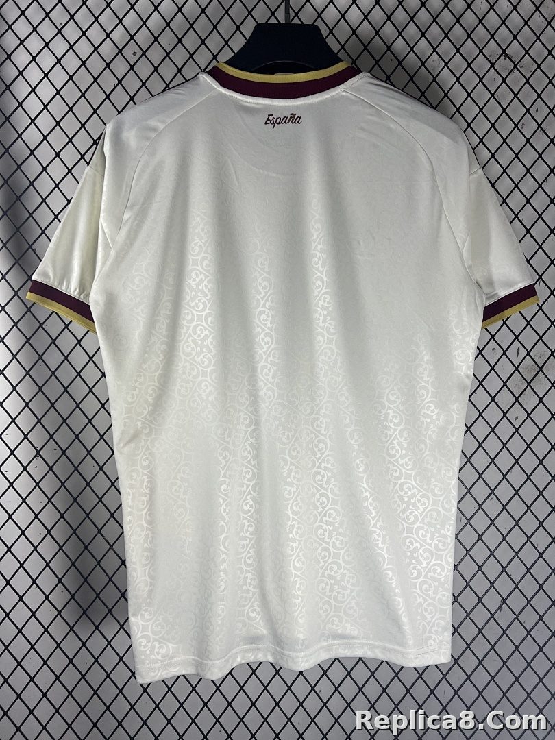White Spain Away Jersey - detail