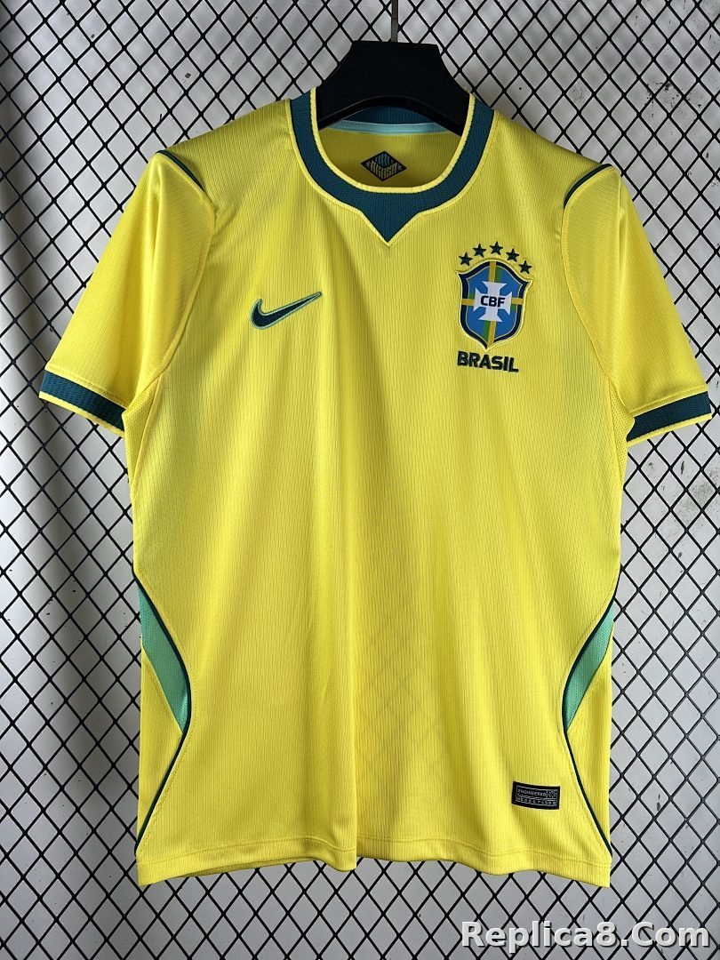 Yellow Brazil Home Jersey - detail