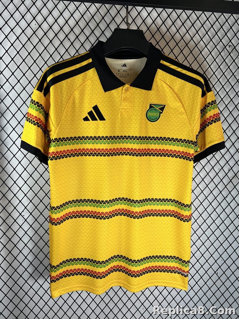 Yellow Jamaica Home Jersey - detail