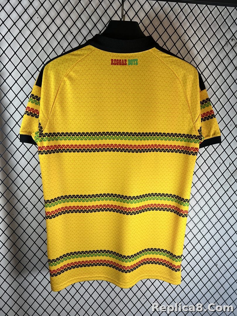Yellow Jamaica Home Jersey - detail