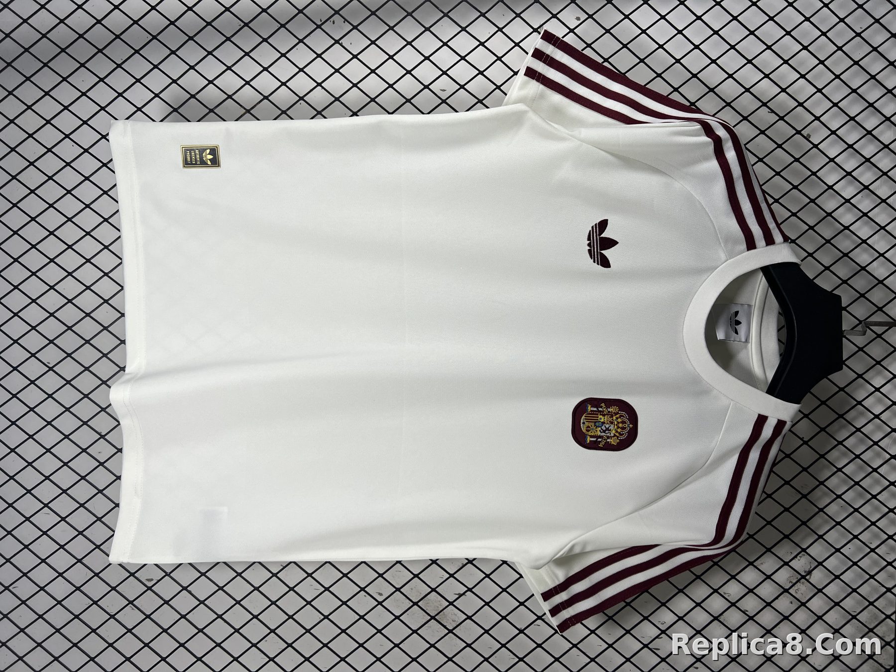 White Retro Spain T-Shirt - detail