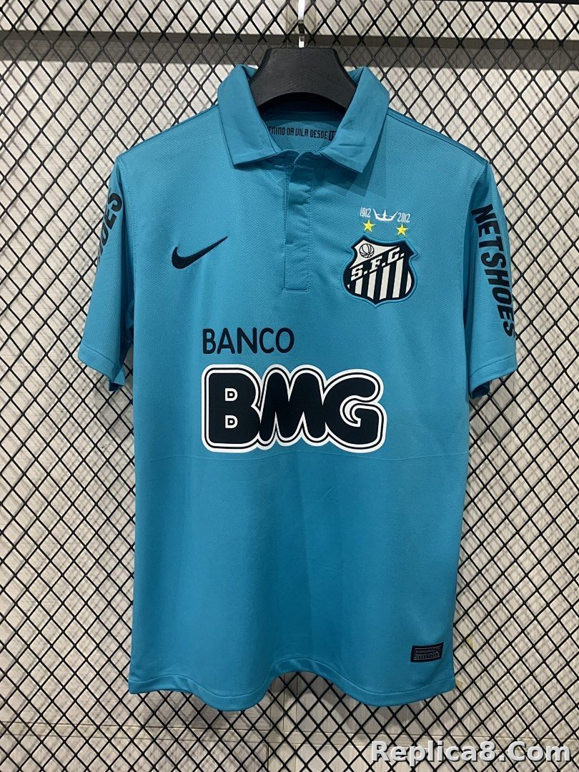 Retro Santos Second Away Jersey Blues-4 xl - detail