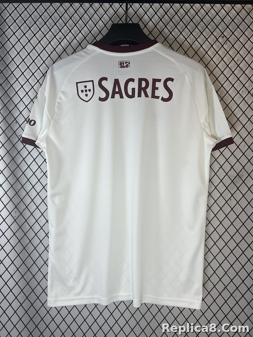 米White Benfica Away Jersey