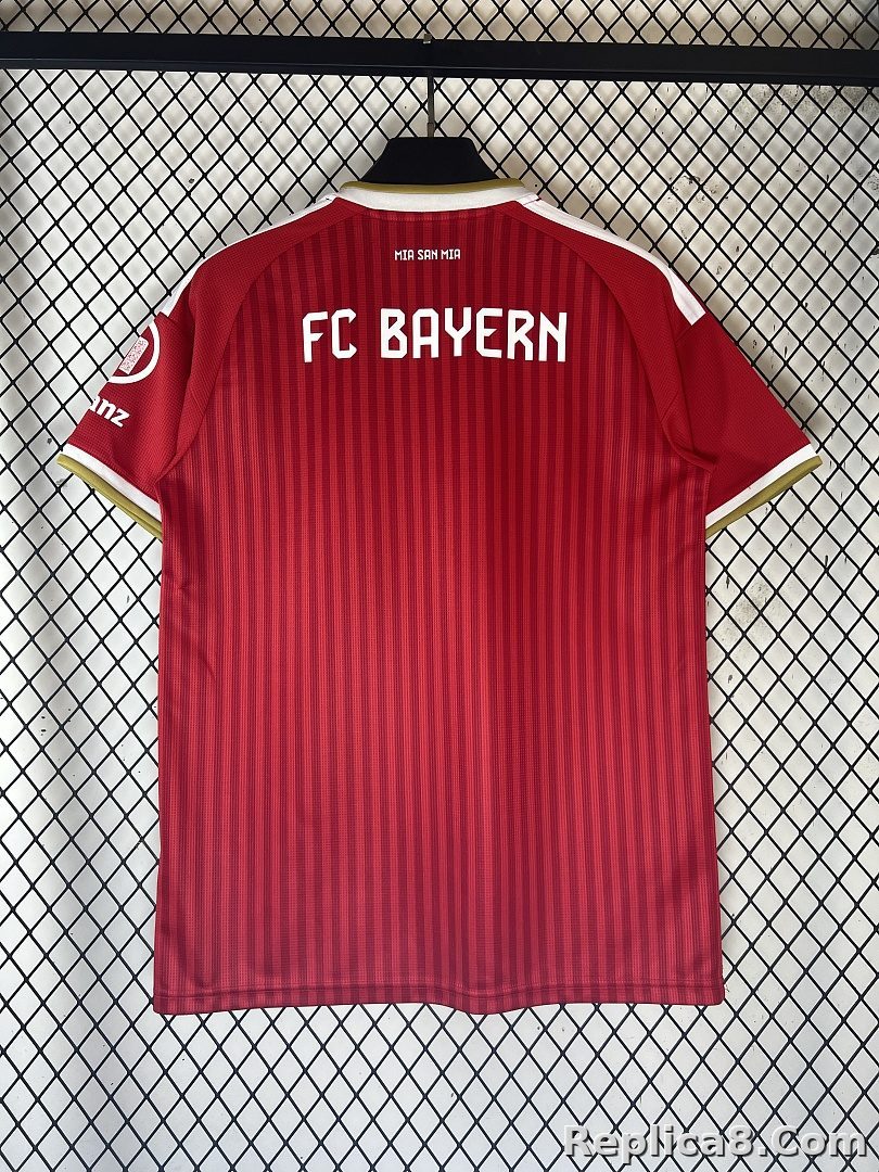 Red Bayern Munich Home Jersey - detail