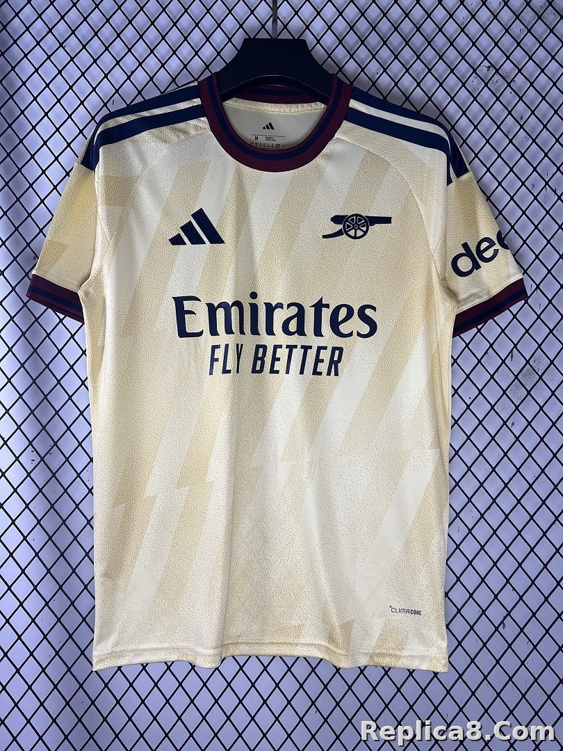 Gold Arsenal Second Away Jersey - detail