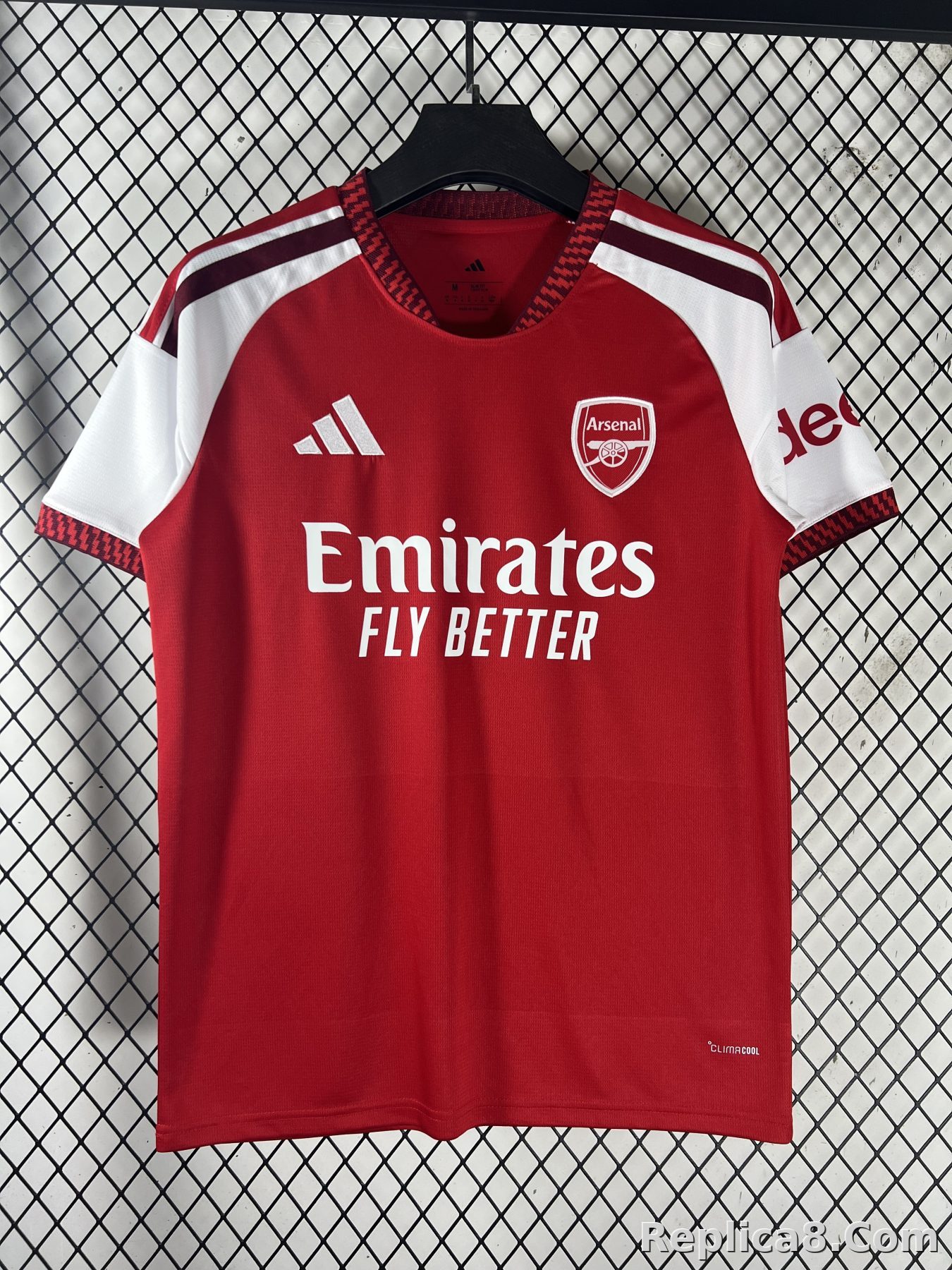 Red Arsenal Home Jersey - detail