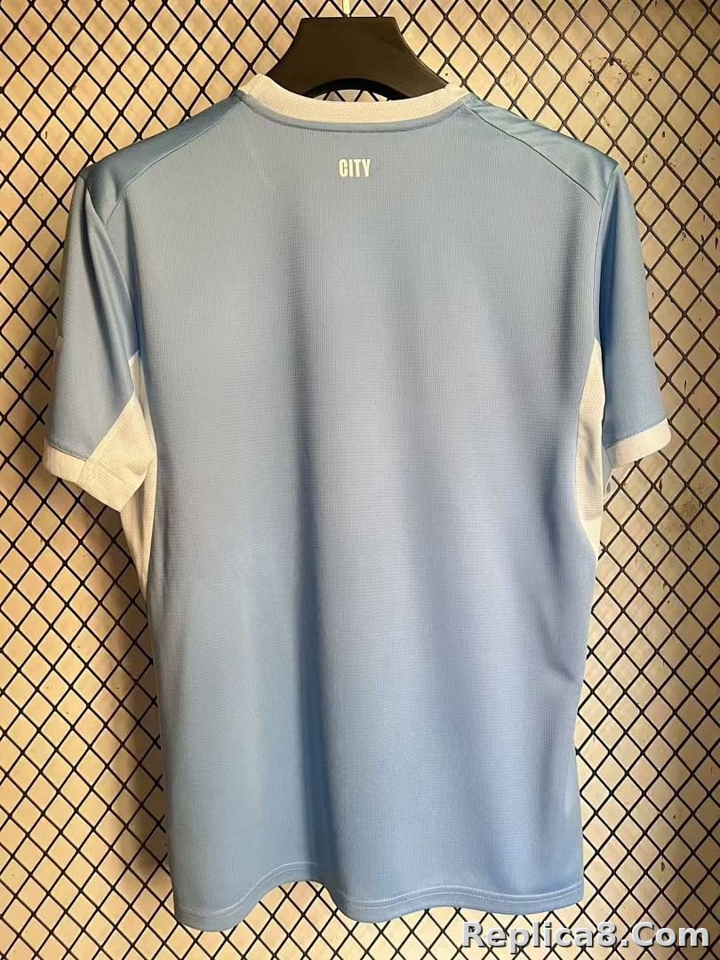 Light Blue Manchester City Home Jersey - detail