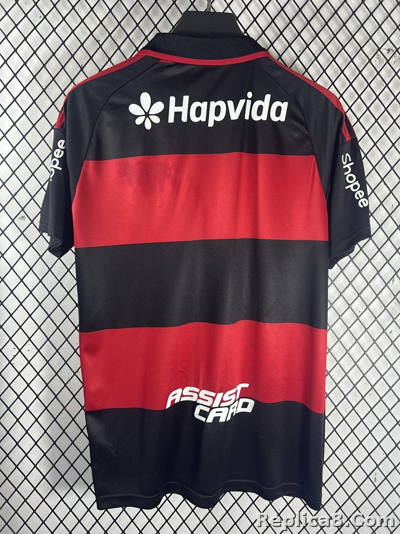 Red Black Flamengo Home Jersey