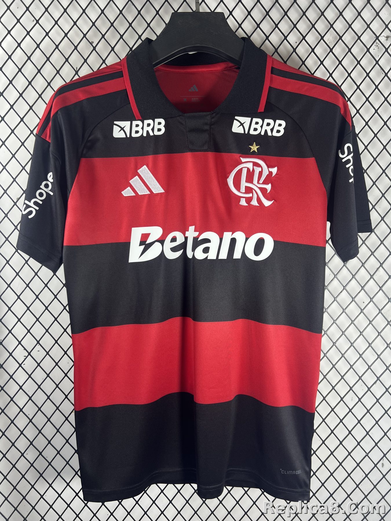 Red Black Flamengo Home Jersey - detail