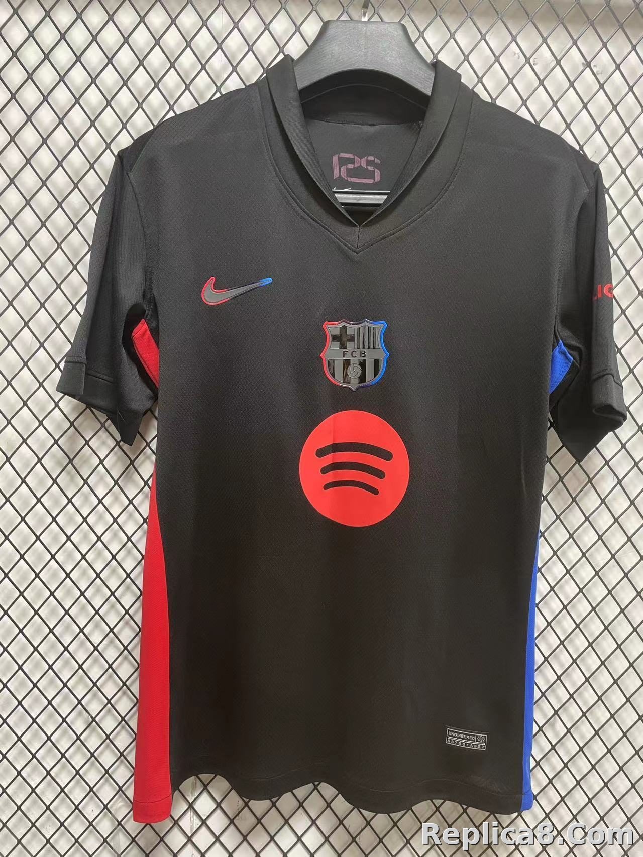 Barcelona Away Jersey Black S-4 XL