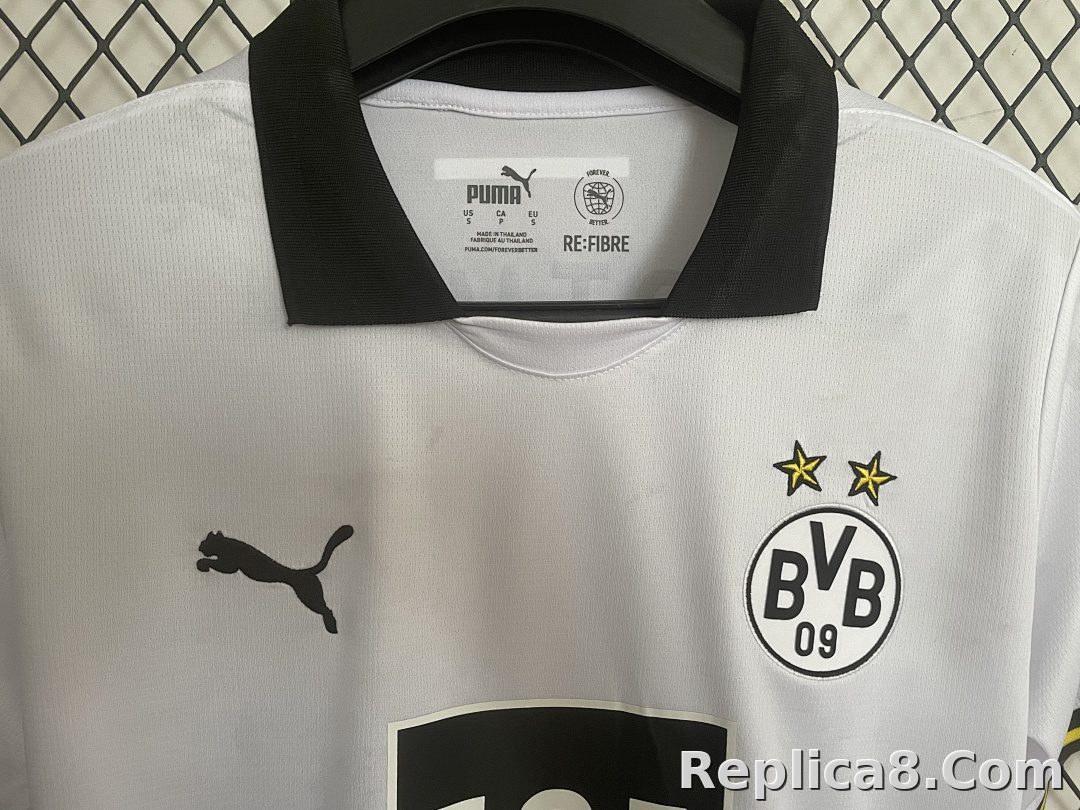 Borussia Dortmund 2 Away Jersey White S-4 XL - detail