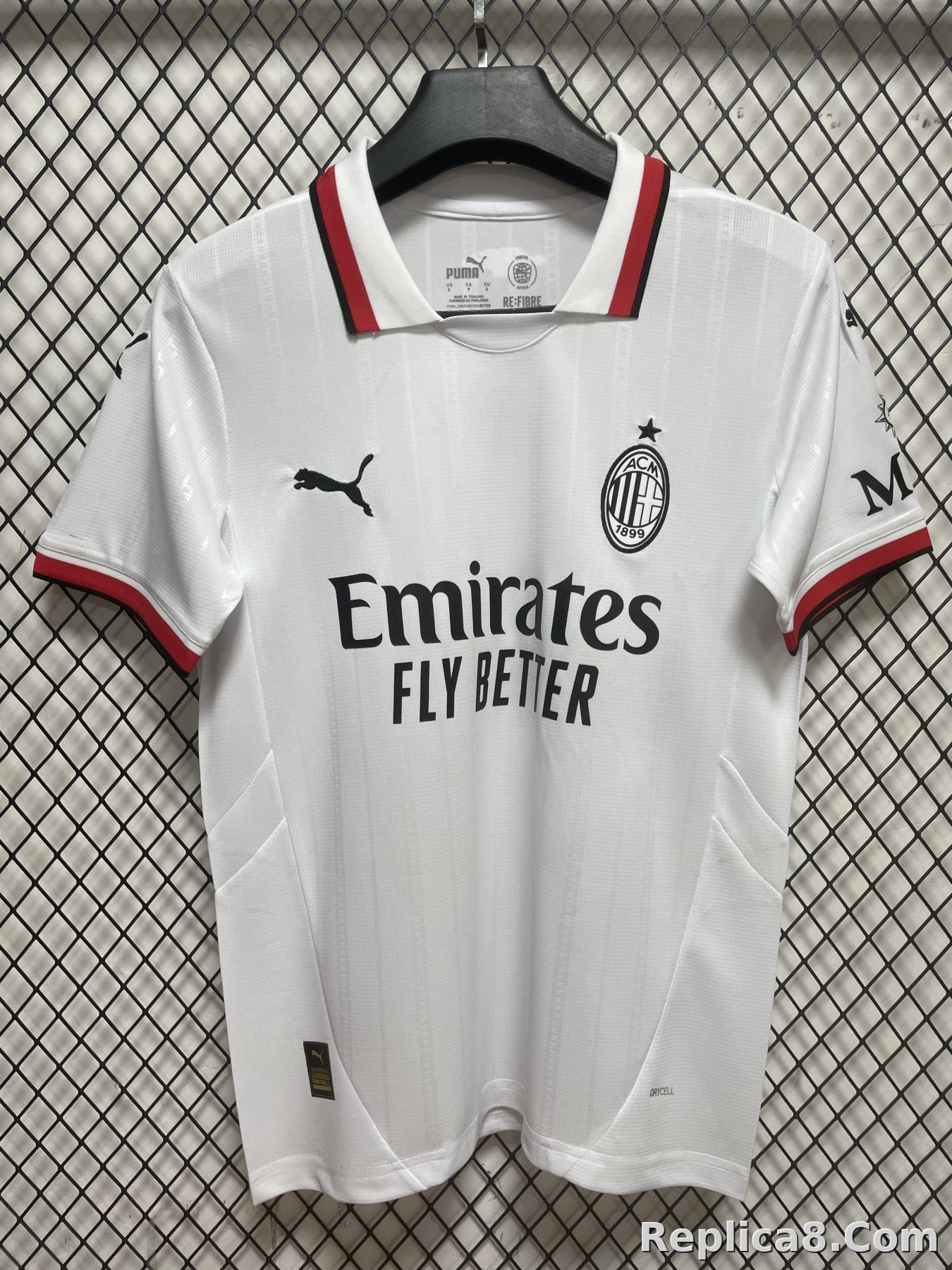 AC Milan Away Jersey White S-4 XL - detail