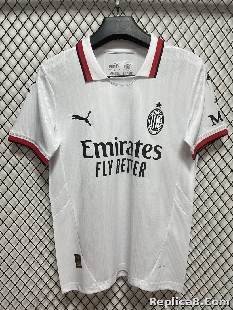 AC Milan Away Jersey White S-4 XL - detail