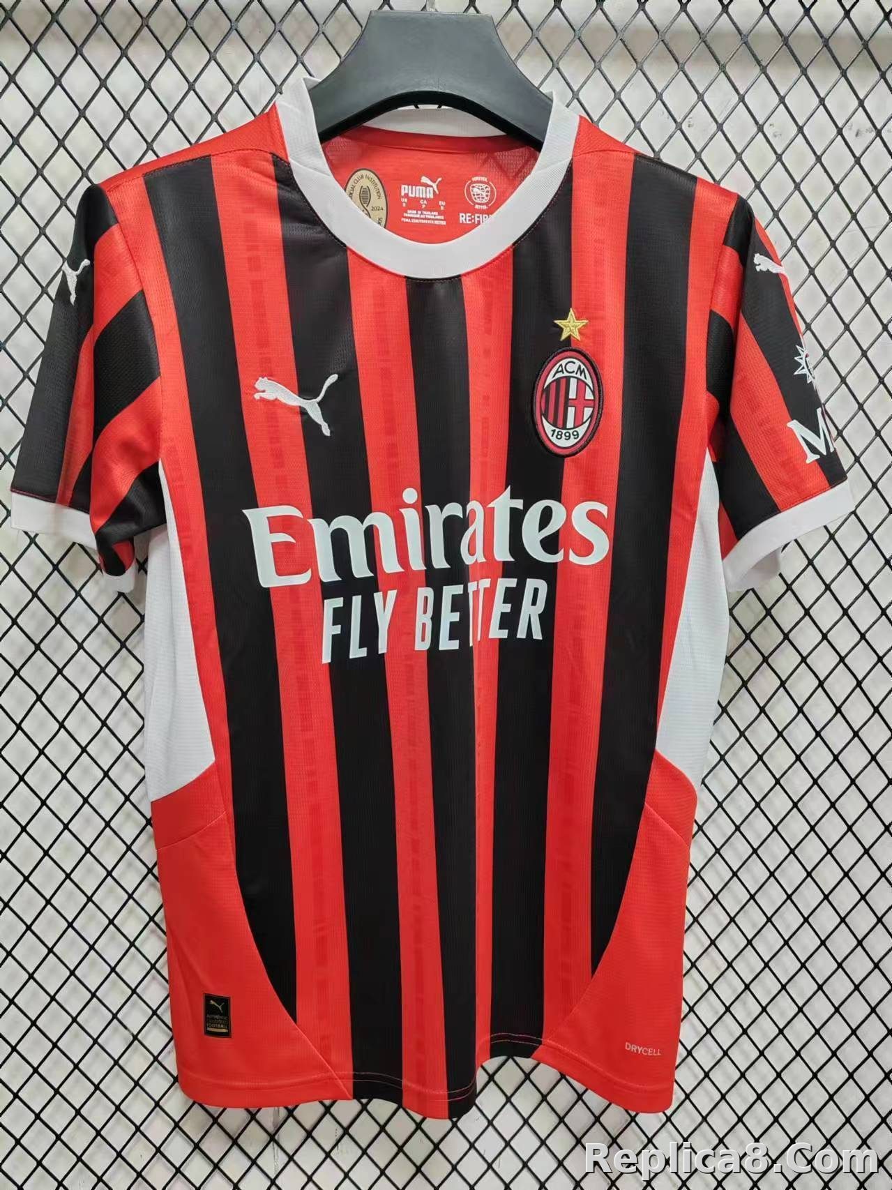 AC Milan Home Jersey S-4 XL - detail