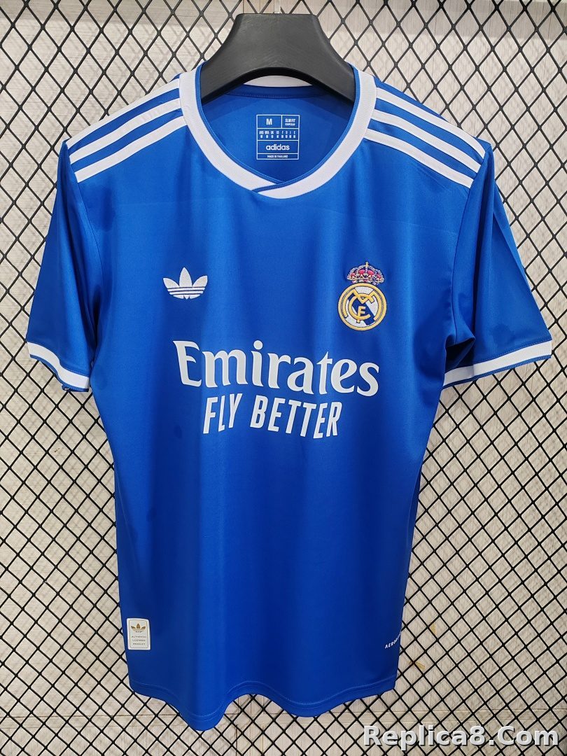 Real Madrid 2 Away Jersey Blue S-4 XL - detail