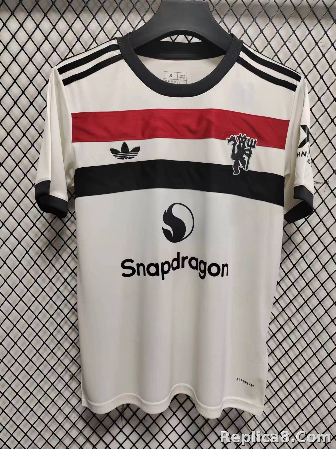 Manchester United Second Away Jersey White S-4 XL - detail